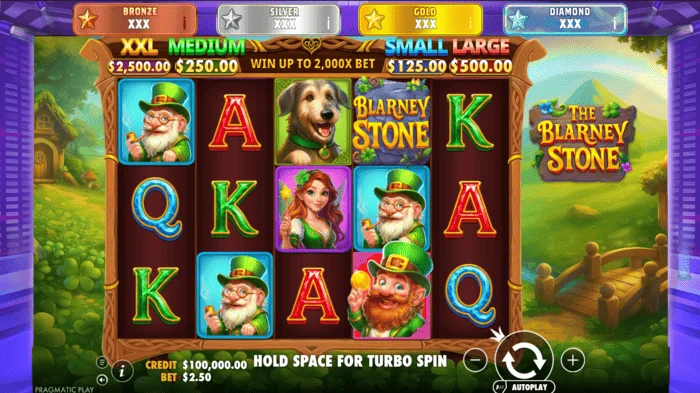 The Blarney Stone - ekran gry w aktywnej sesji